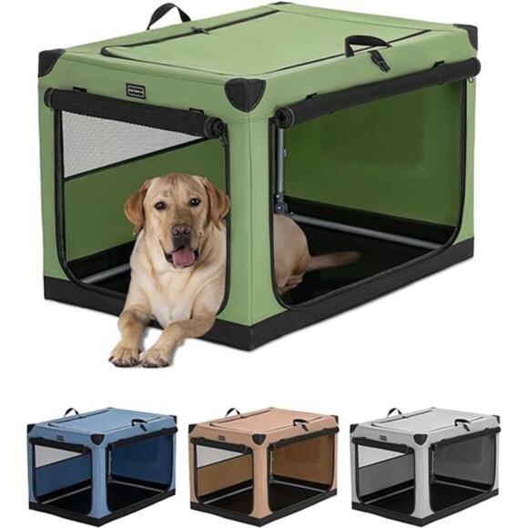 Dog Crates for Medium Dogs, 36" L x 24" W x 23" H Adjustable Fabric Cover - Picture 7 of 7